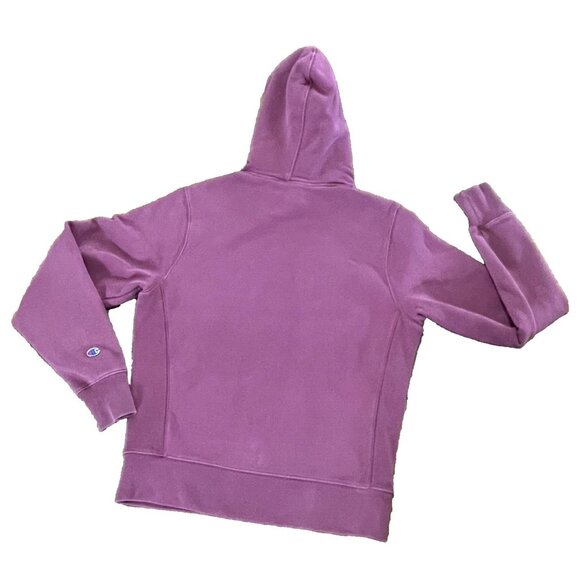 Champion Reverse Weave Hoodie Medium Spell Out Logo Unisex Outdoor Heavy Weight - Picture 2 of 13